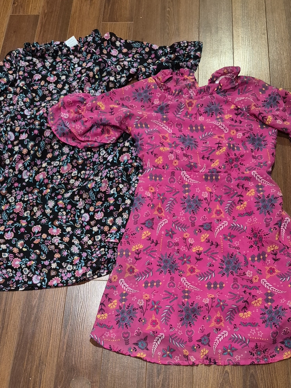 Two Wonder Nation Girls Floral Dresses